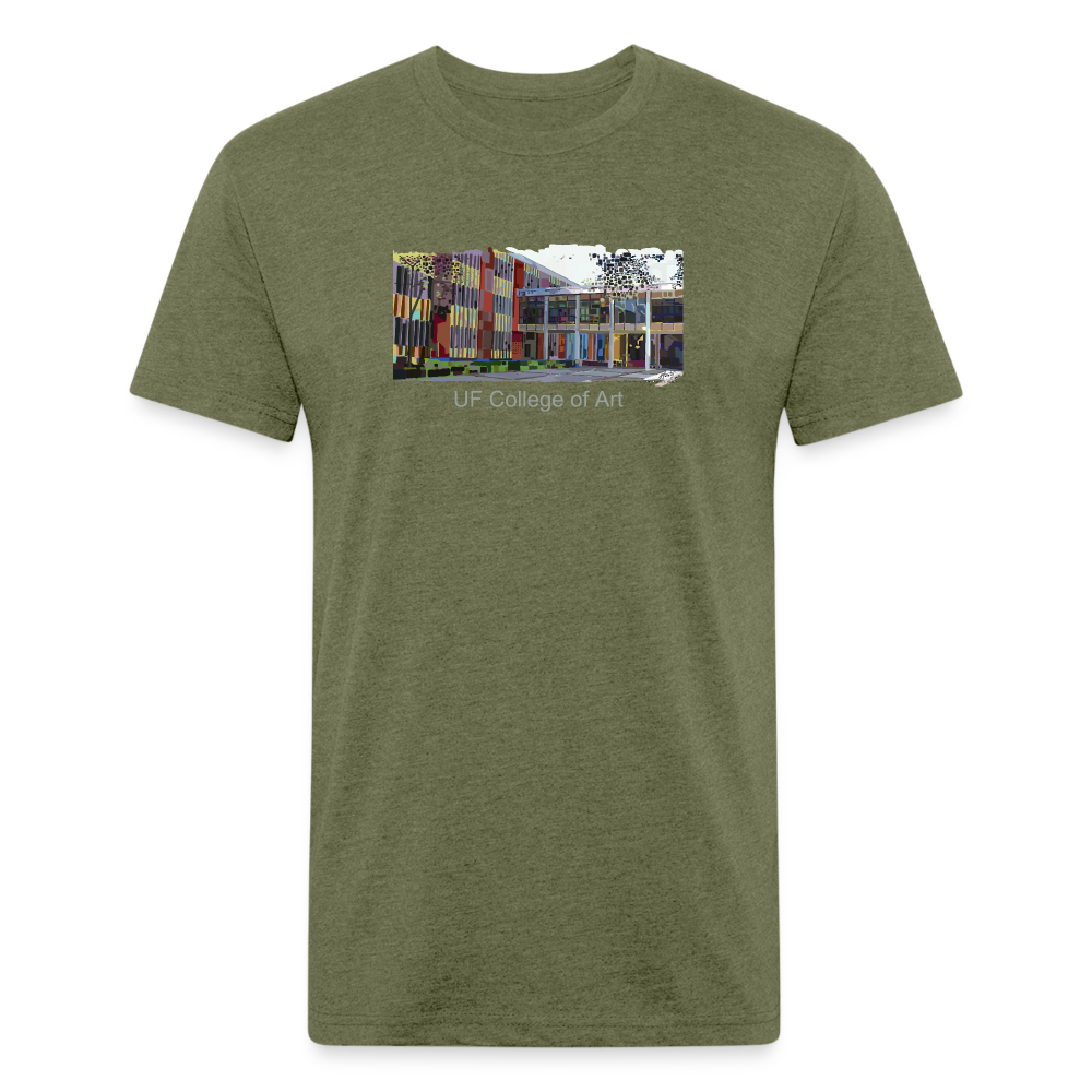 UF College of Art Fitted Cotton/Poly T-Shirt by Next Level - heather military green