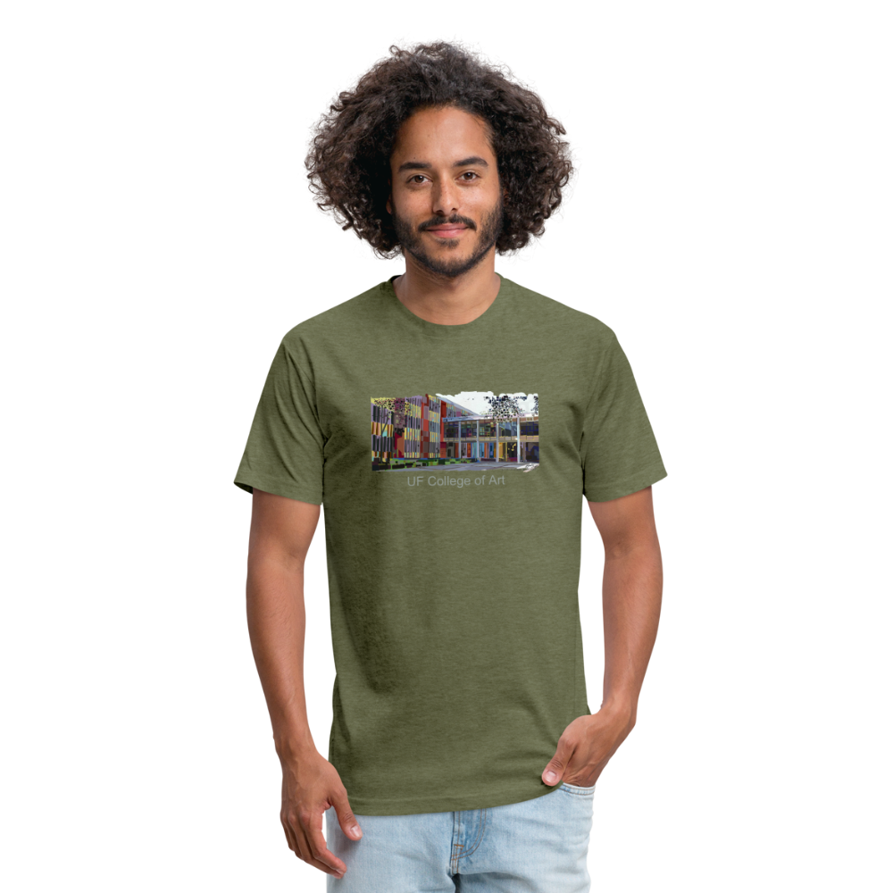 UF College of Art Fitted Cotton/Poly T-Shirt by Next Level - heather military green
