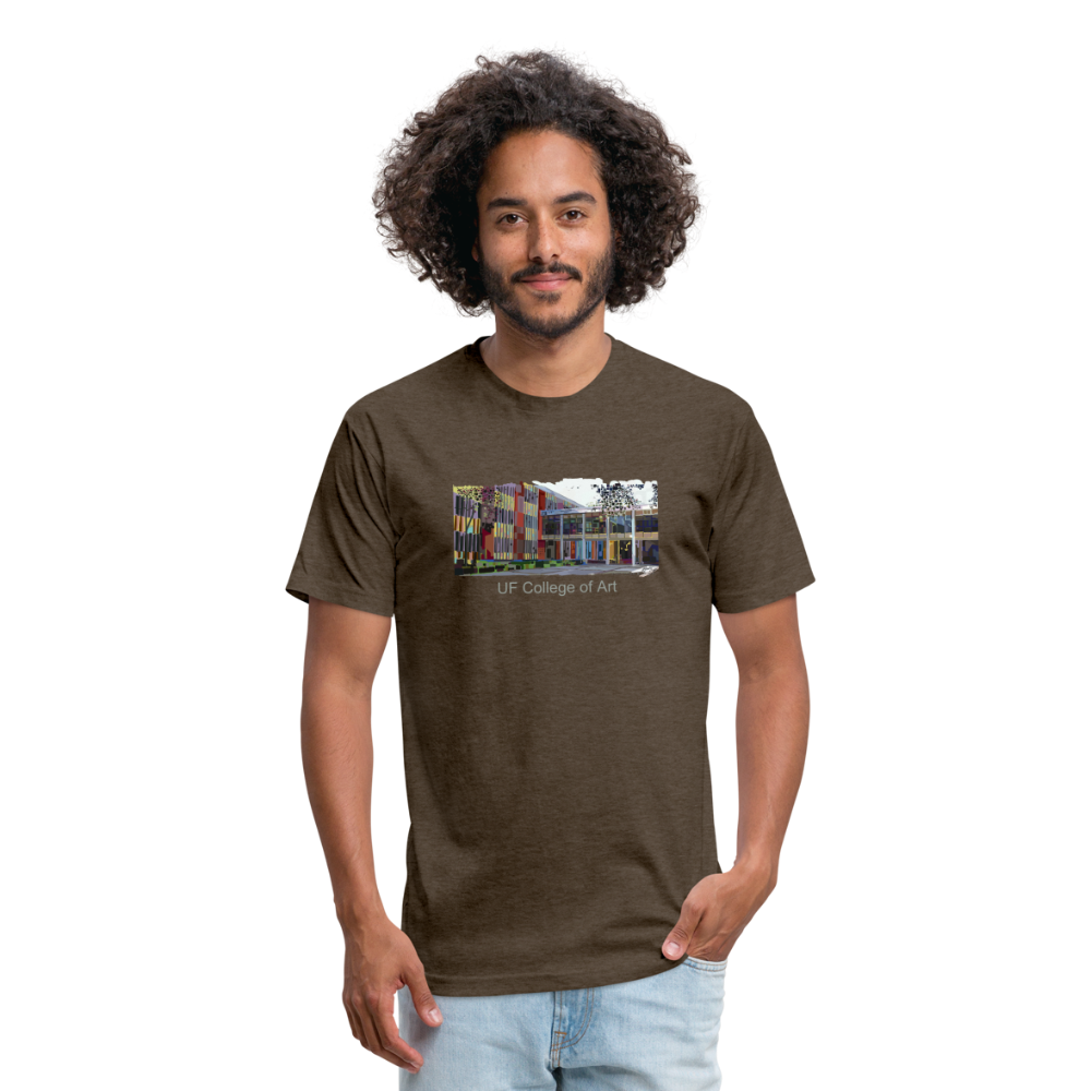 UF College of Art Fitted Cotton/Poly T-Shirt by Next Level - heather espresso