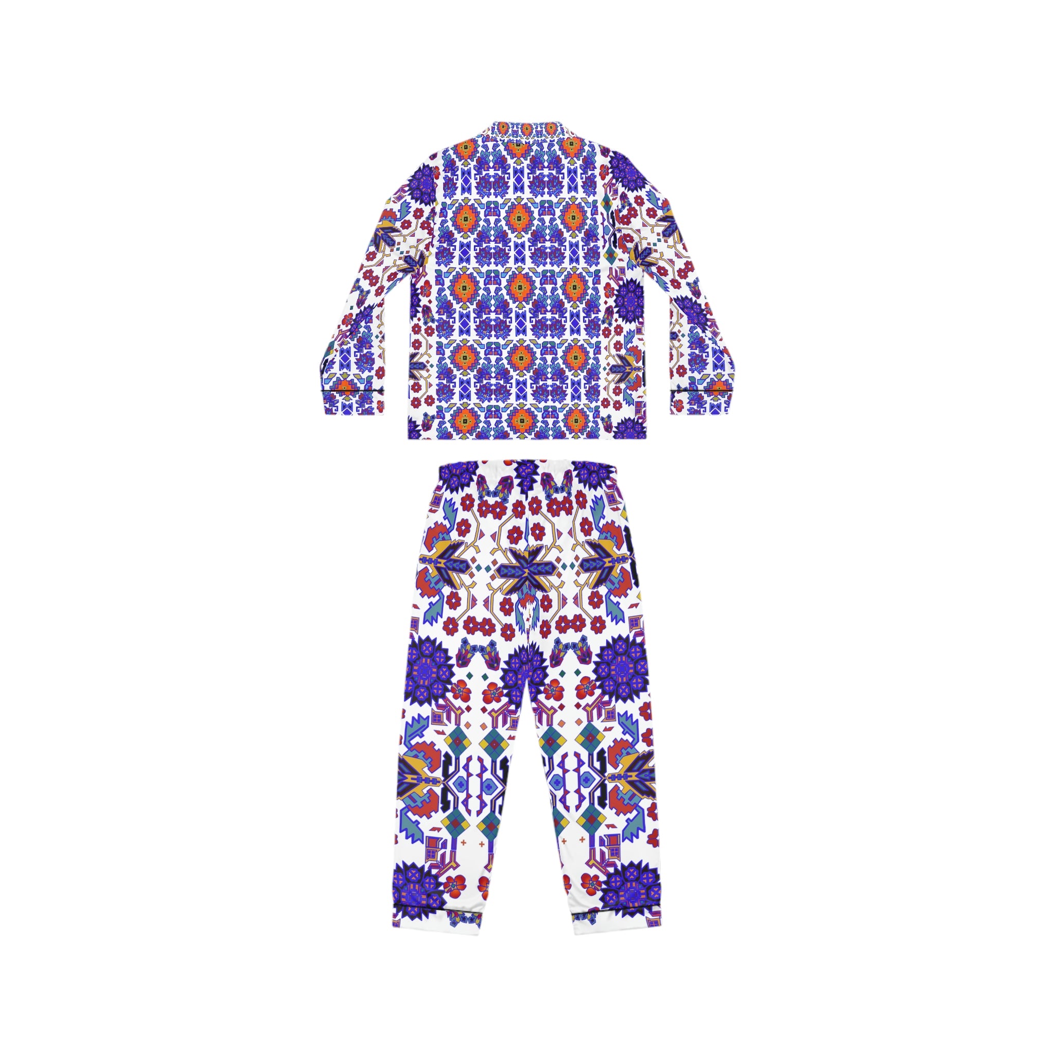 Ukrainian Pattern 3Women's Satin Pajamas (AOP)