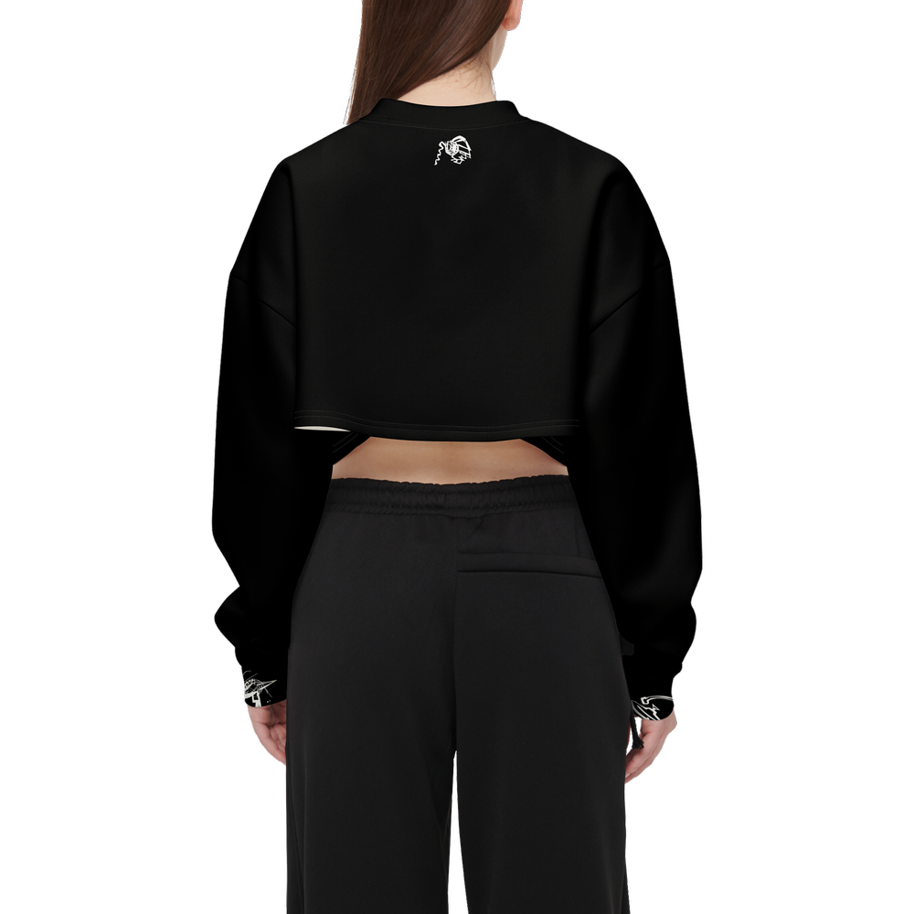 Music DJ Women’s Cropped Crewneck Sweatshirt