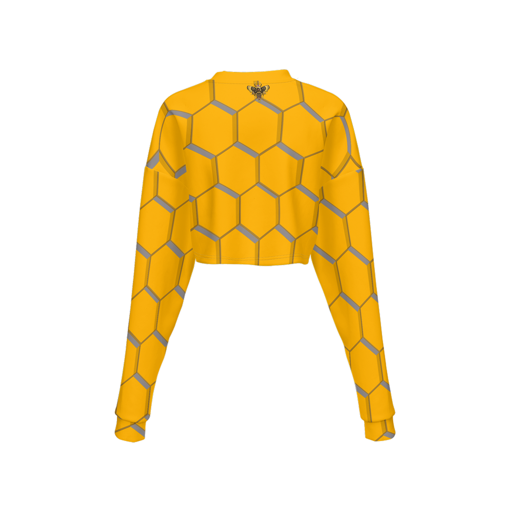 Shoosty® Bugs BumbleBee Honey Women’s Cropped Crewneck Sweatshirt