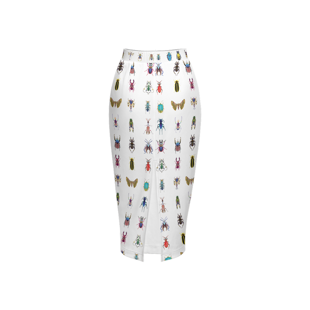 Shoosty® Bugs Combo Women’s Back Split Pencil Skirt