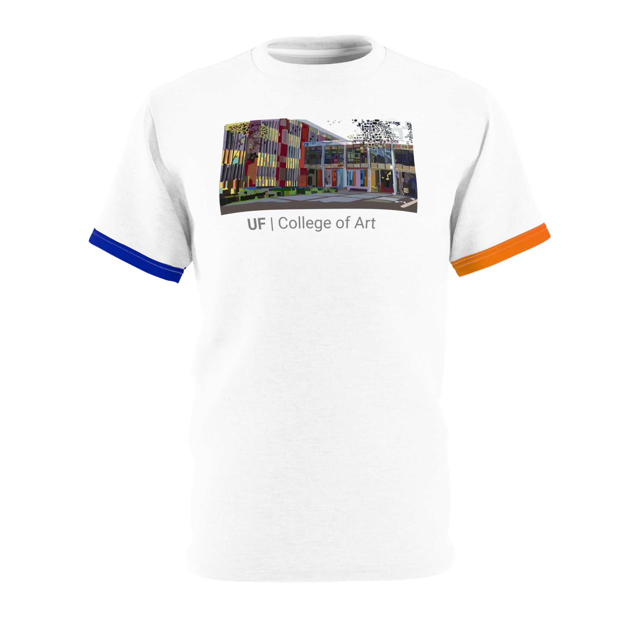 UF College of Art painting by alumni Shoosty v2 Unisex AOP Cut & Sew Tee