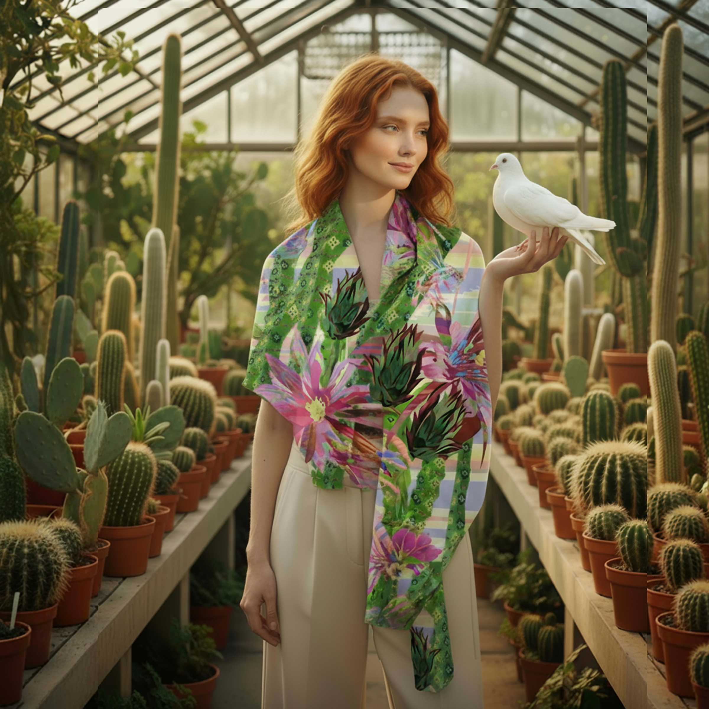 Dragon Fruit with Wasps Scarf as Art