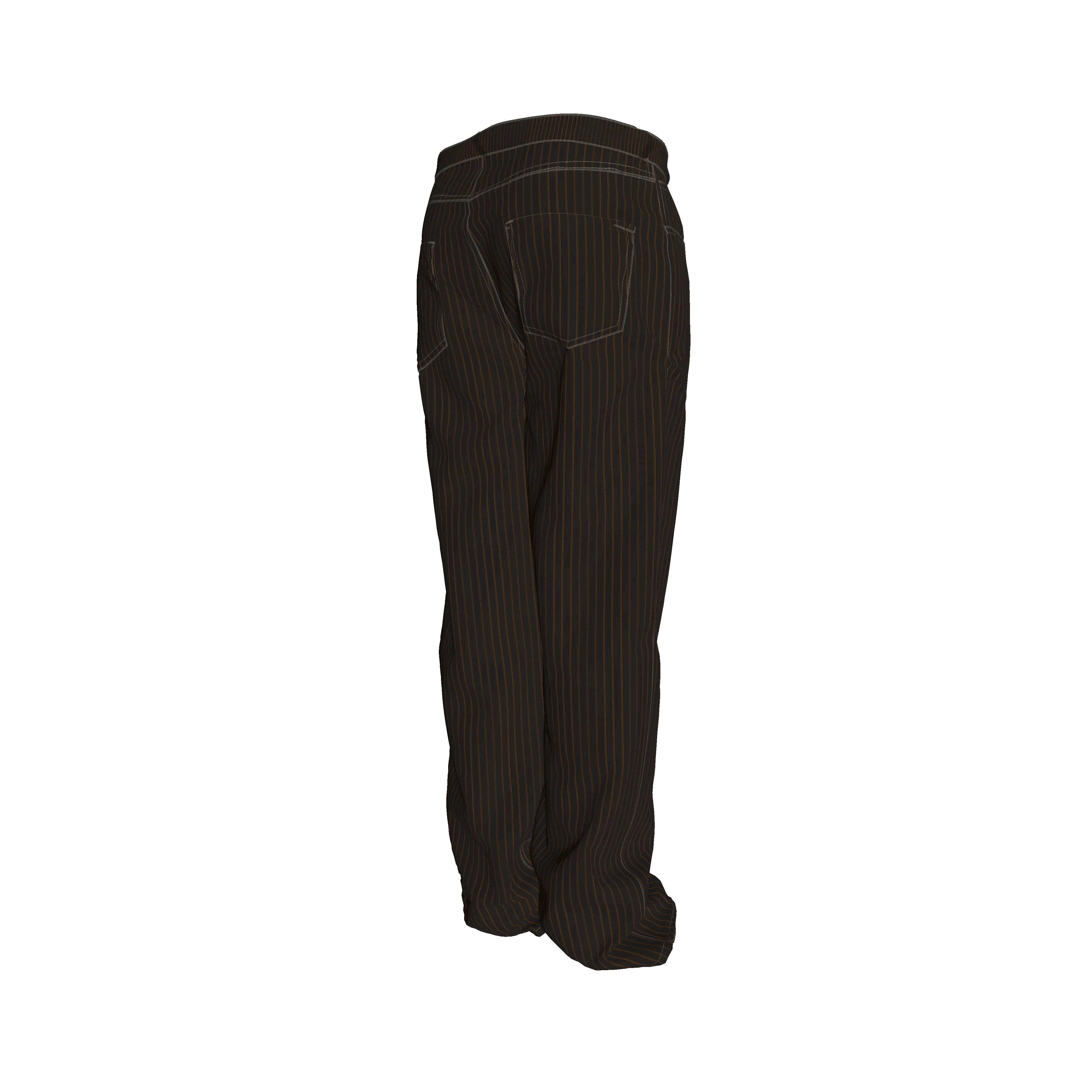 Brown Pinstriped on Black Premium Men’s Pant’s
