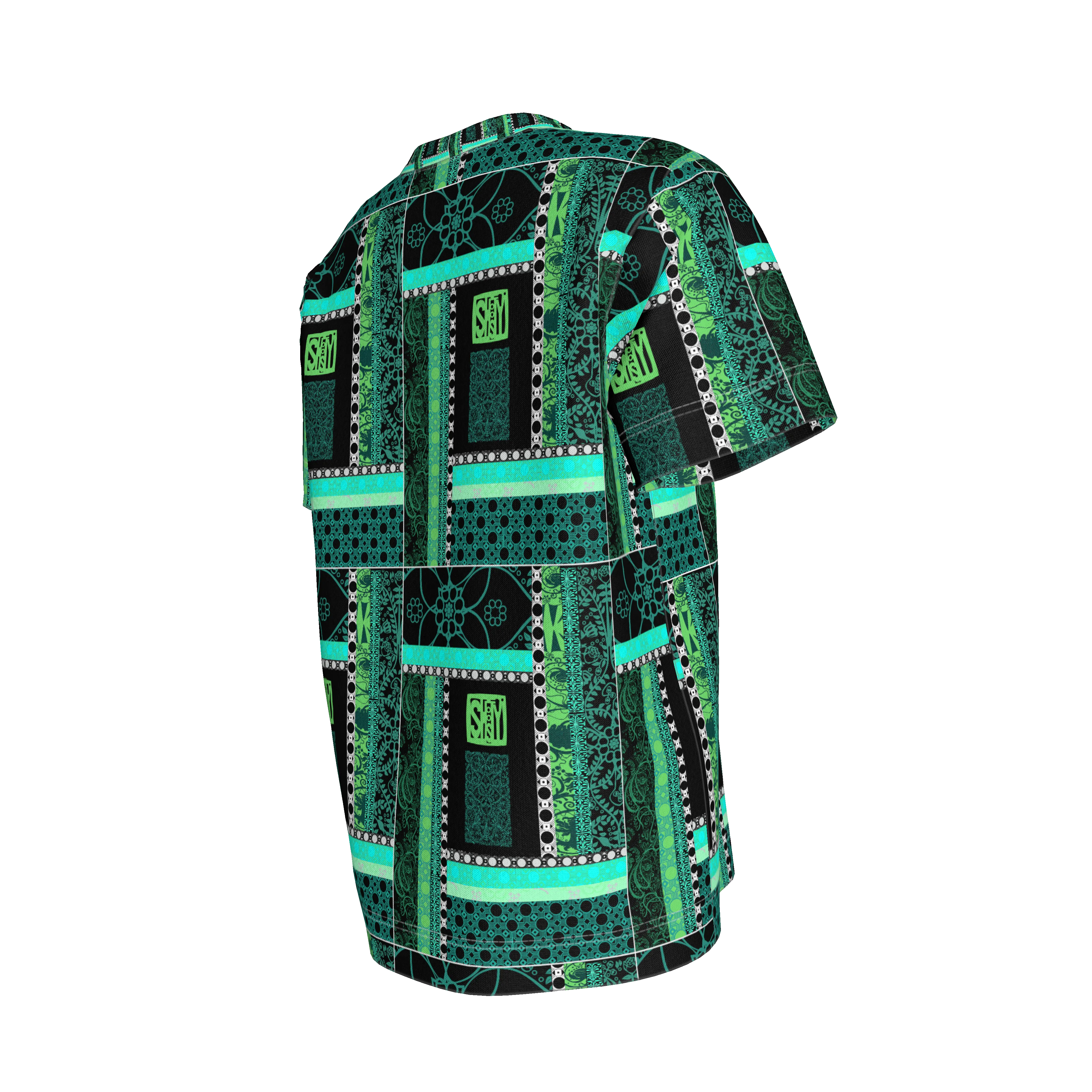 Green Patterned T-Shirt 