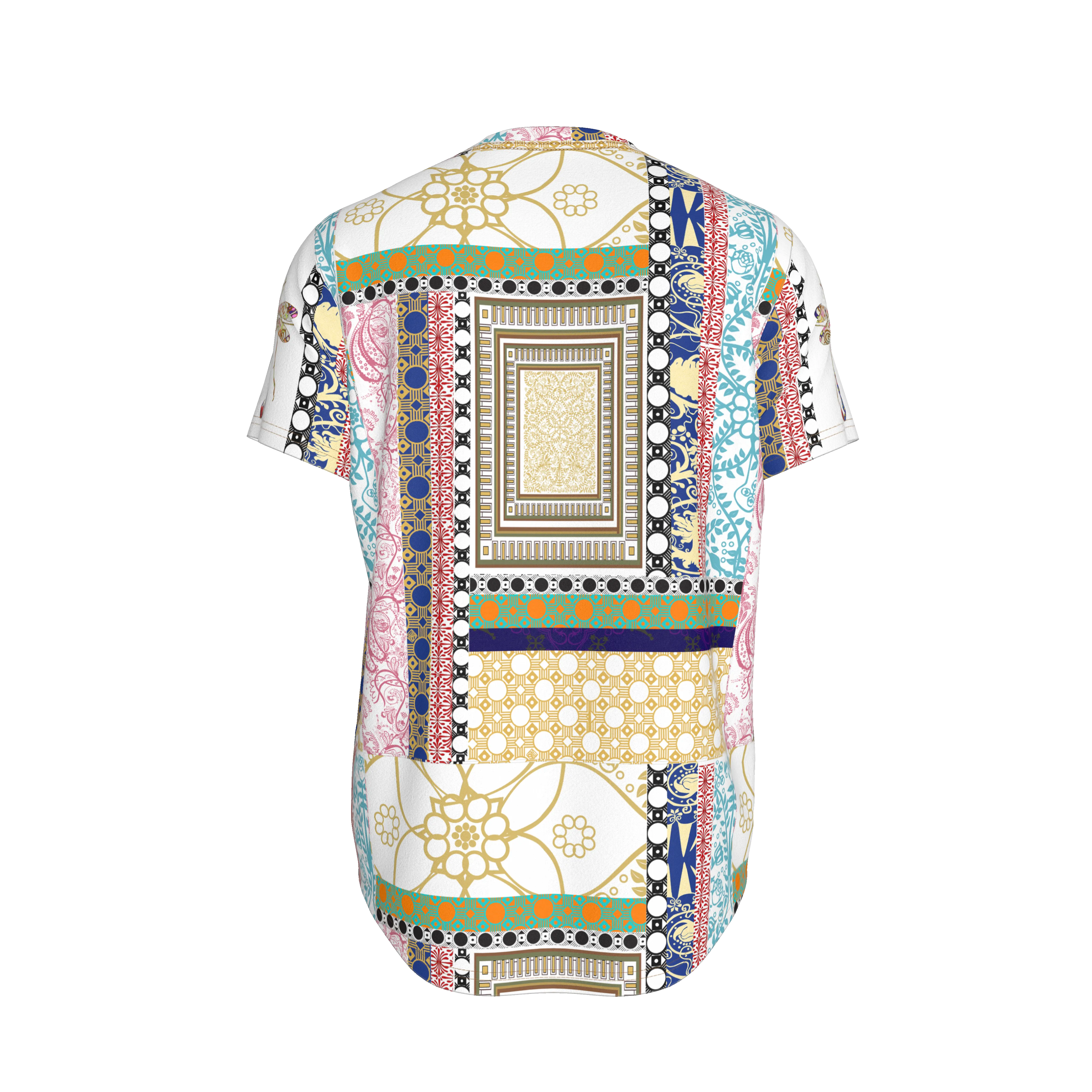 Multi-Pattern Scorpion Tailed Dragonfly Men’s Fitted T-Shist