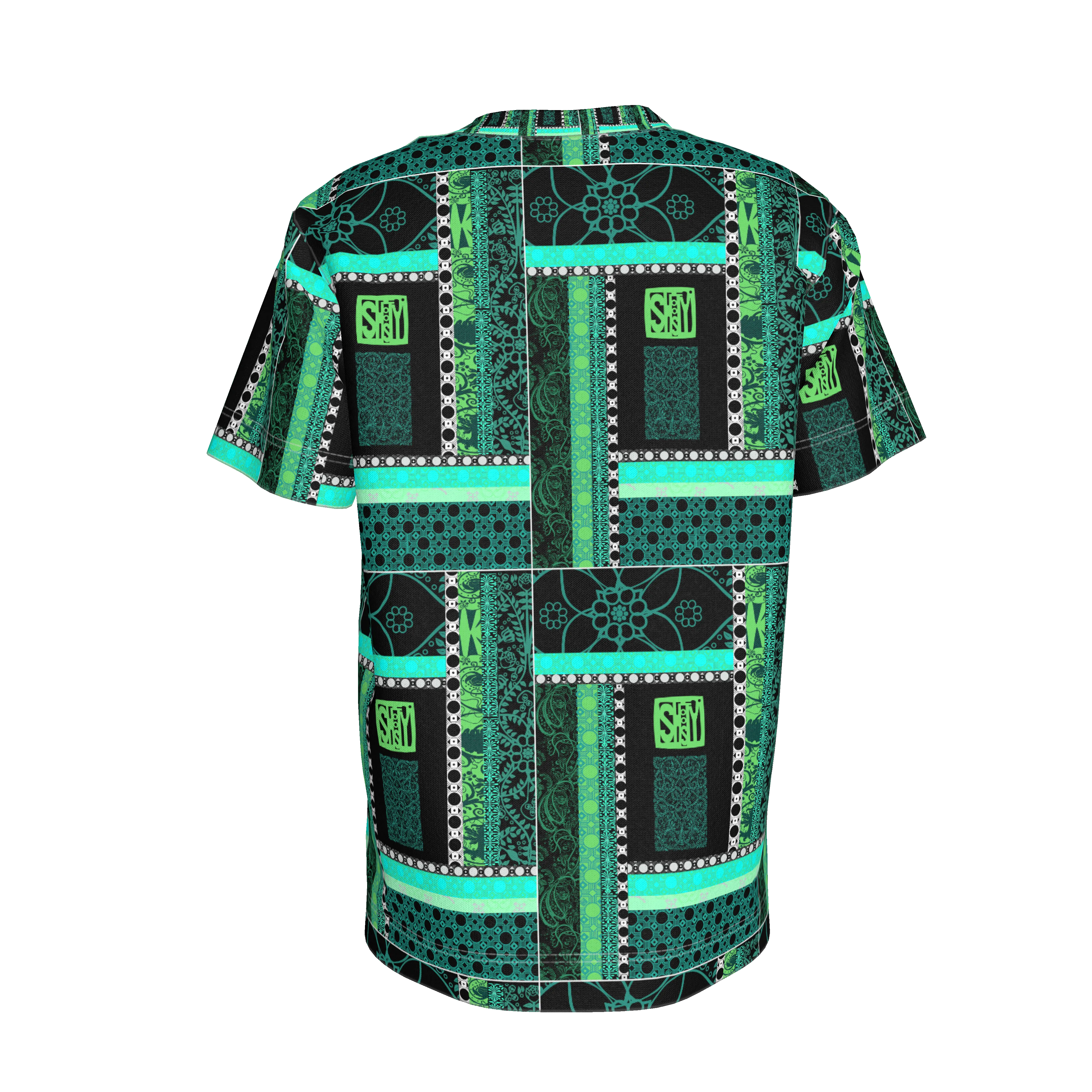 Green Patterned T-Shirt 