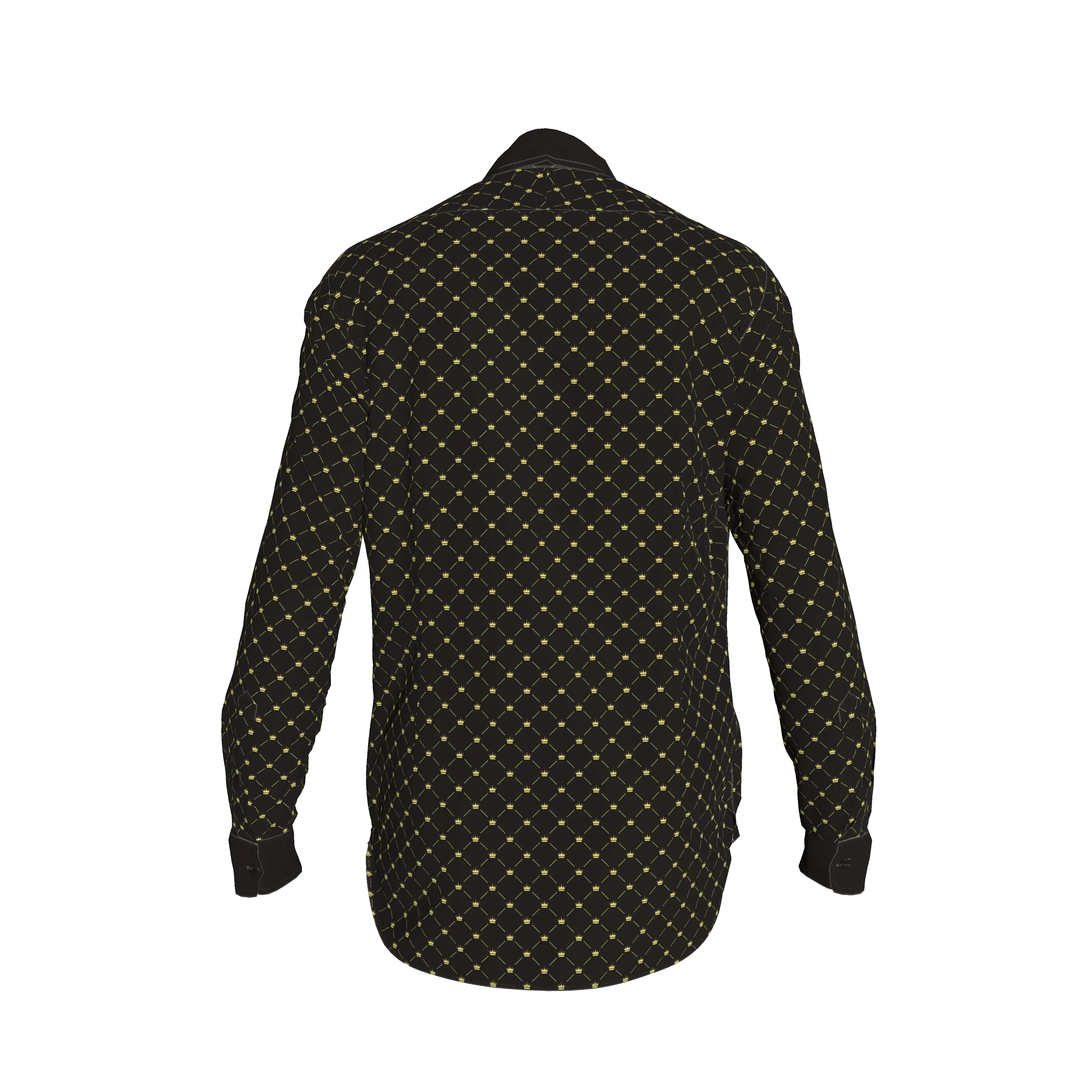 Dress Shirt with Franklin Spread Collar in Soft-Structured Linen