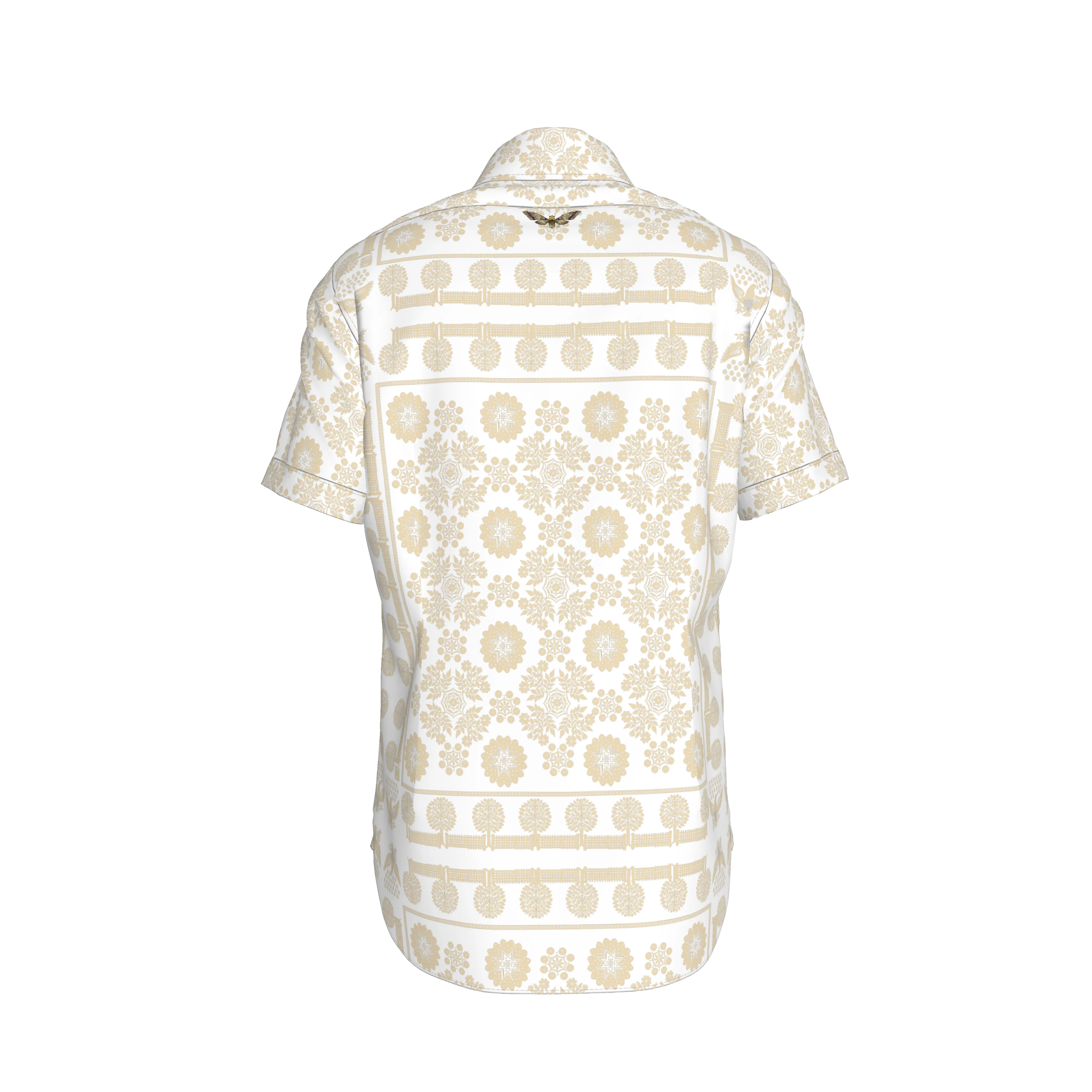 Americana Tan Men's Short Sleeved Shirt