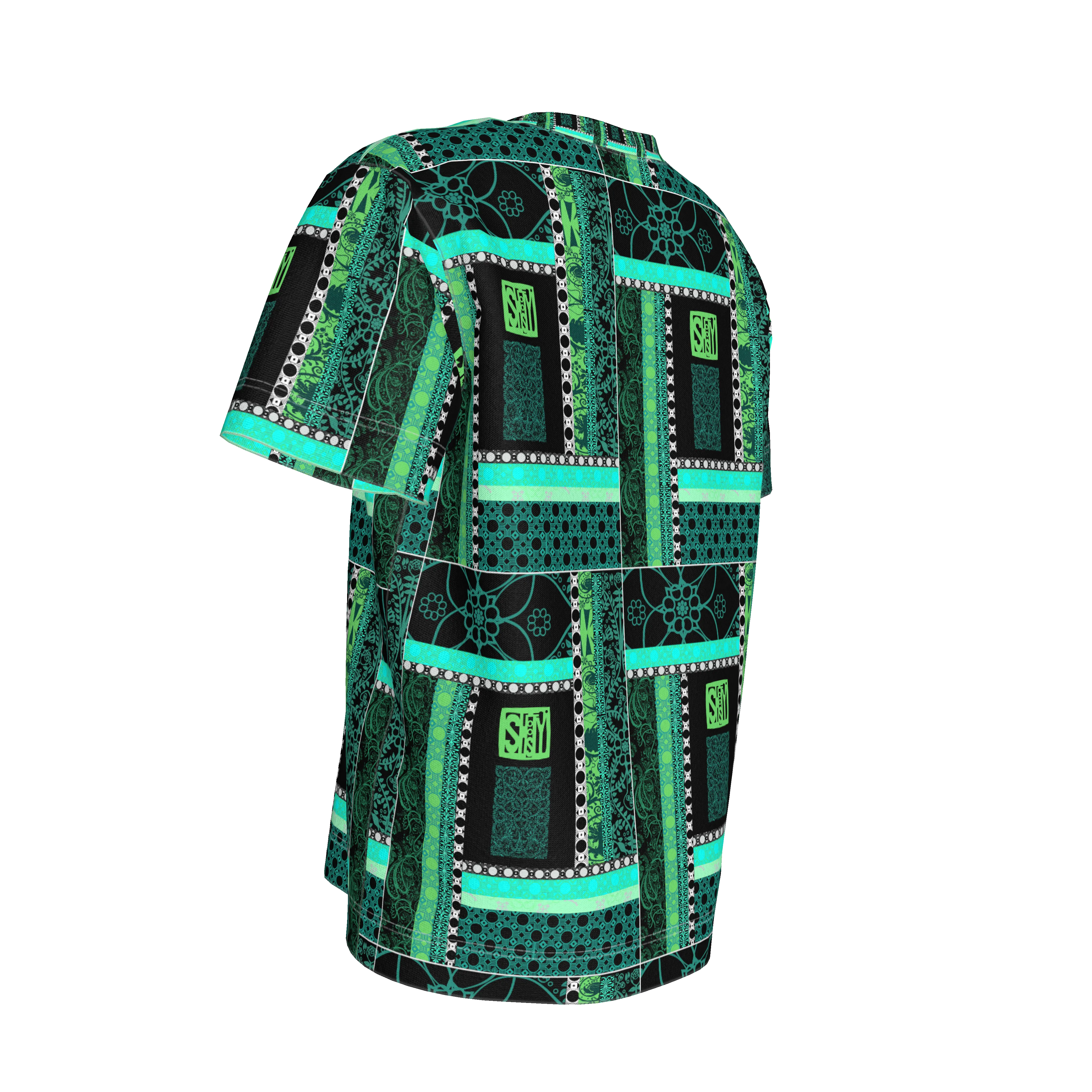 Green Patterned T-Shirt 