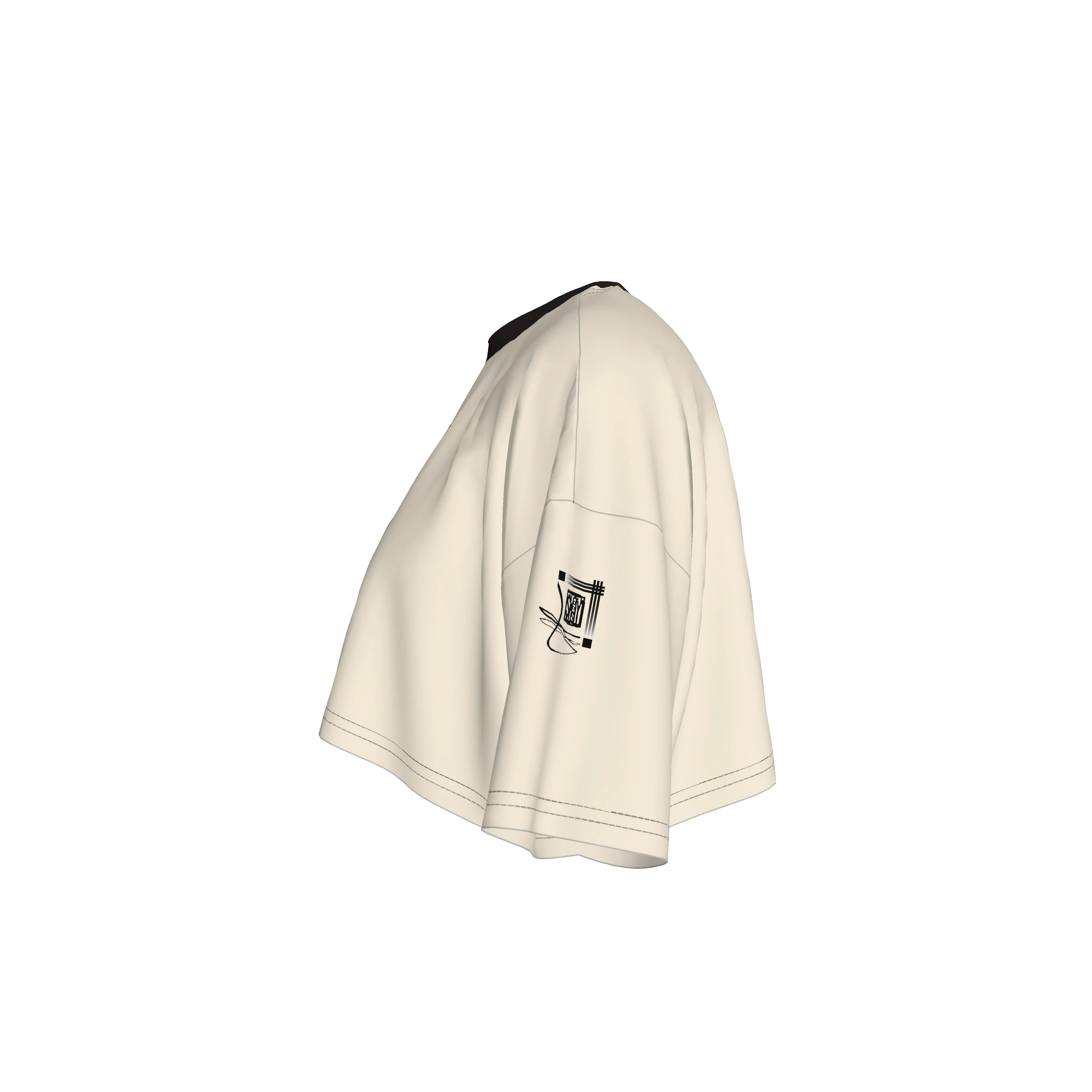 French Quarter Tan Cropped T-Shirt