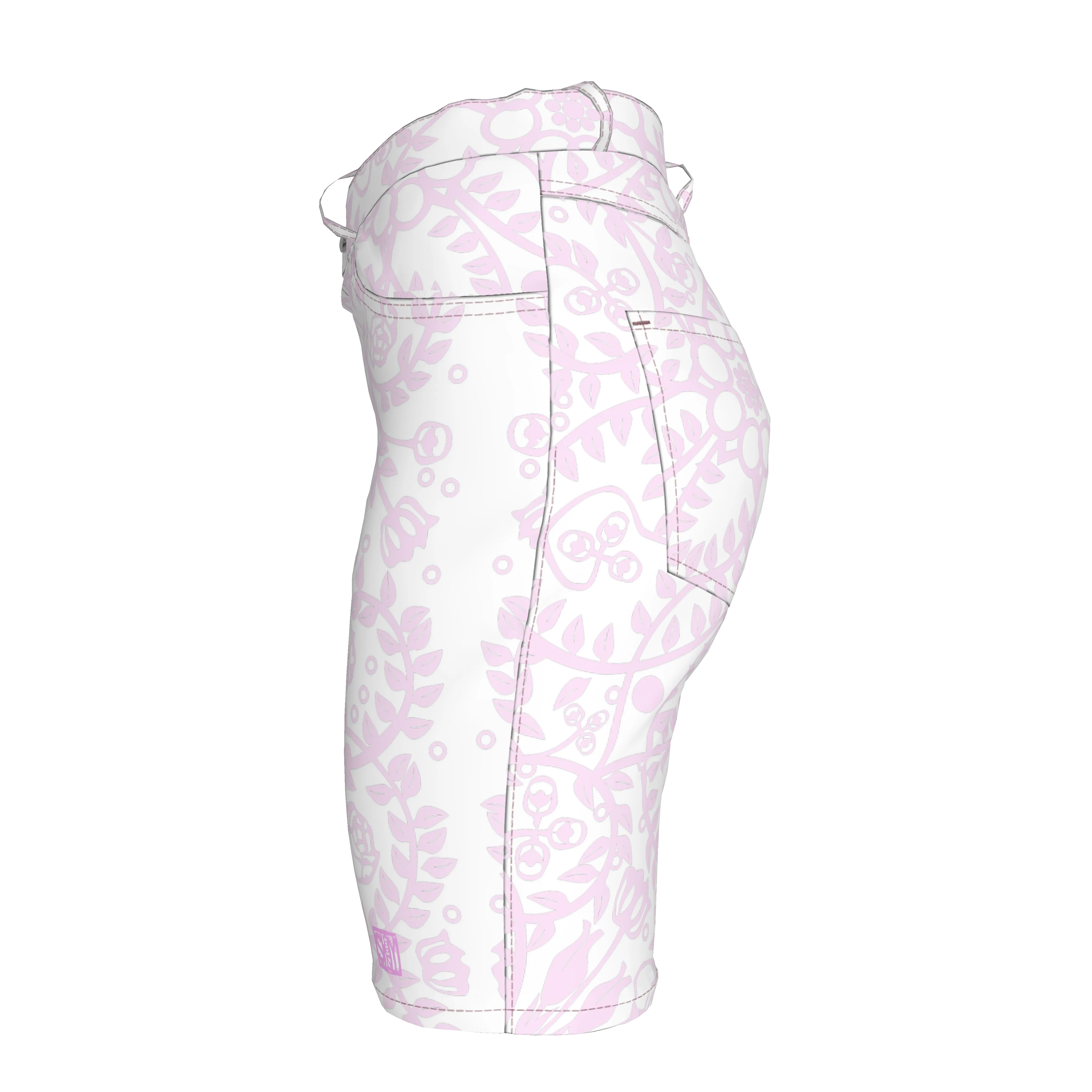 Shoosty Pink Slim Jeans Shorts