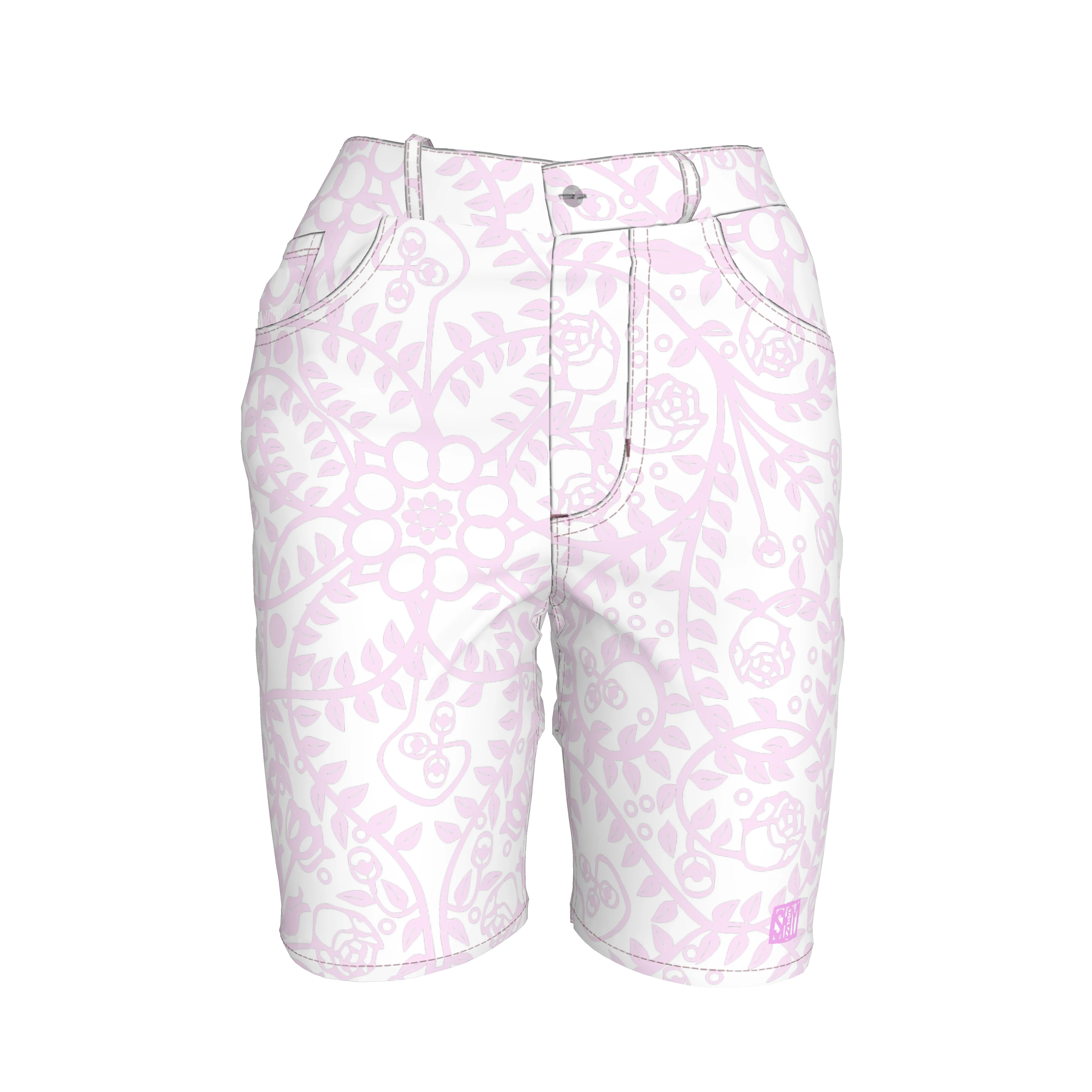 Shoosty Pink Slim Jeans Shorts