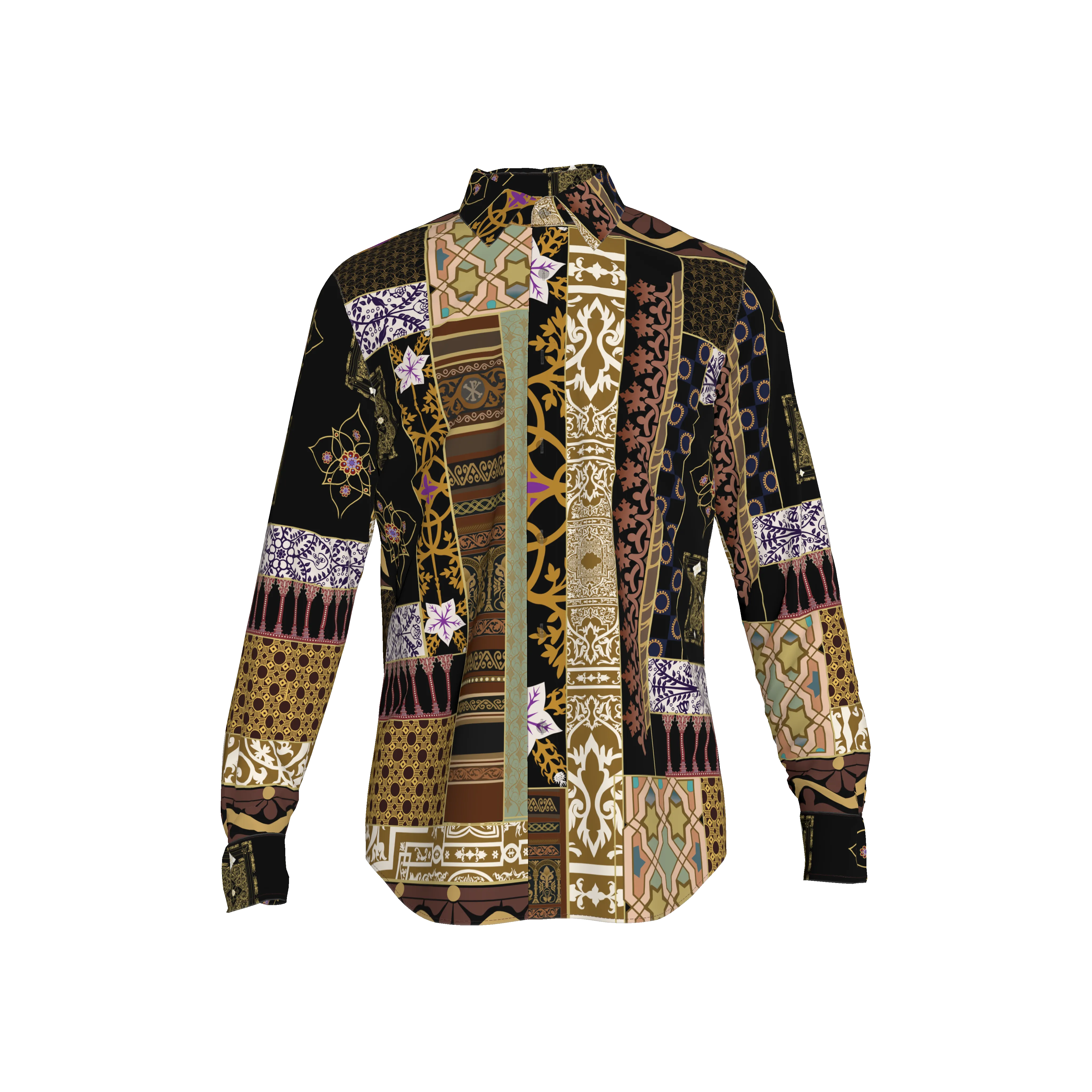 Andre Collection Dress Shirt with French Collar – Button-Up Unisex Shirt in Pima Cotton Poplin