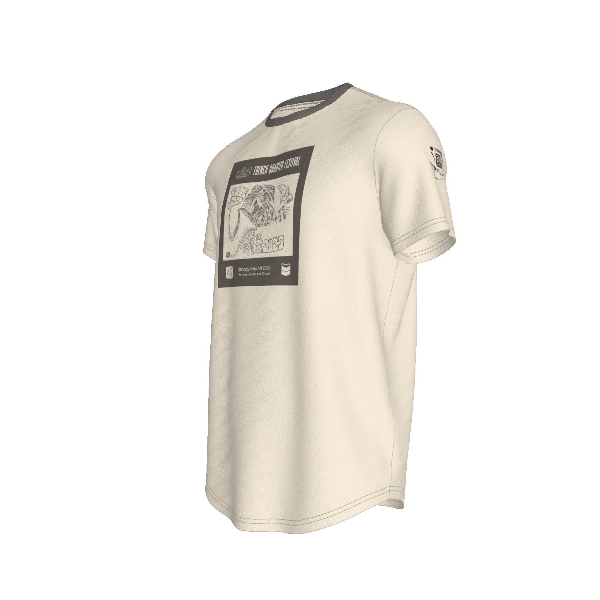 French Quarter Fest 2025 T-Shirt – Fitted Bamboo Cotton Jersey