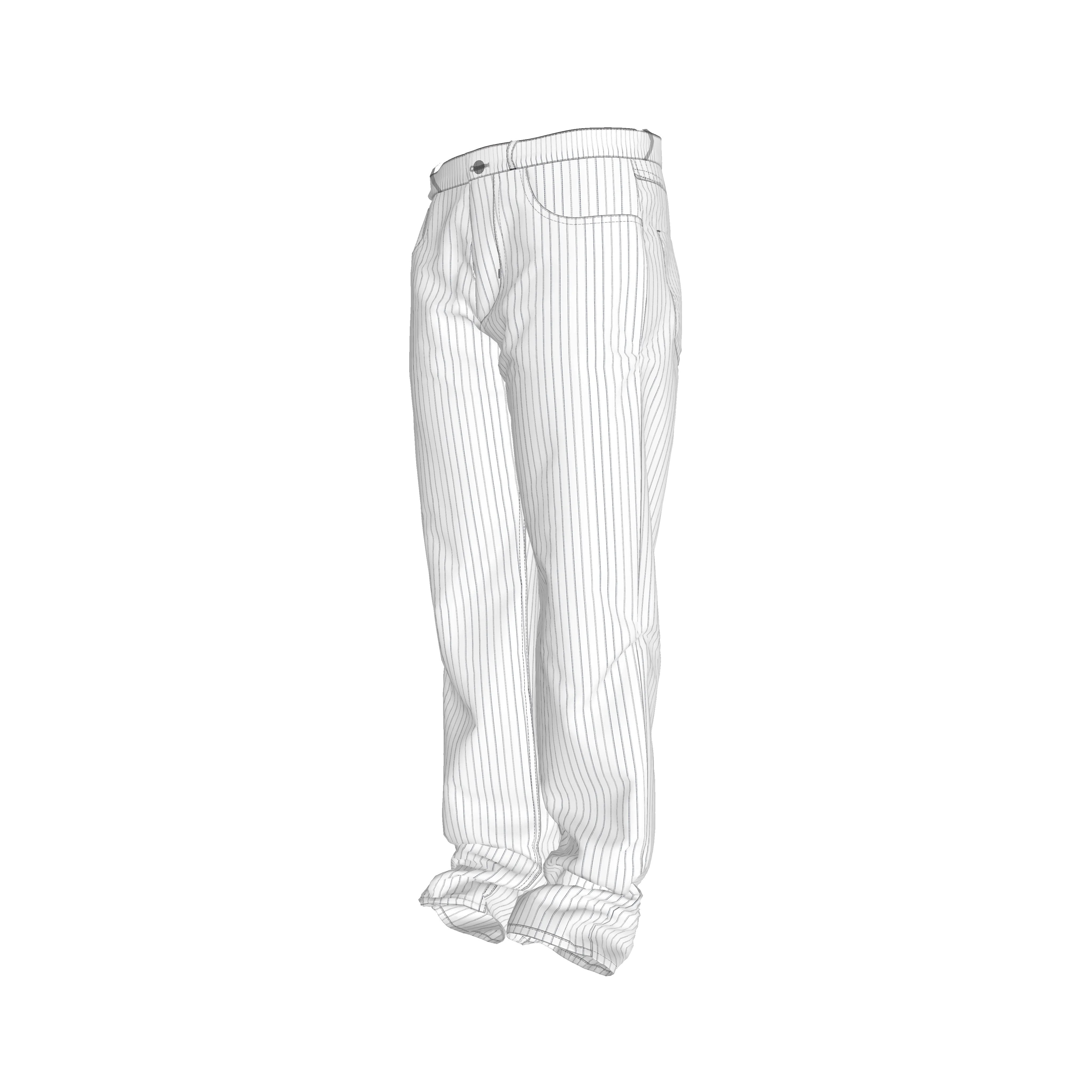 Blue on White Pinstriped Premium Men’s Pants