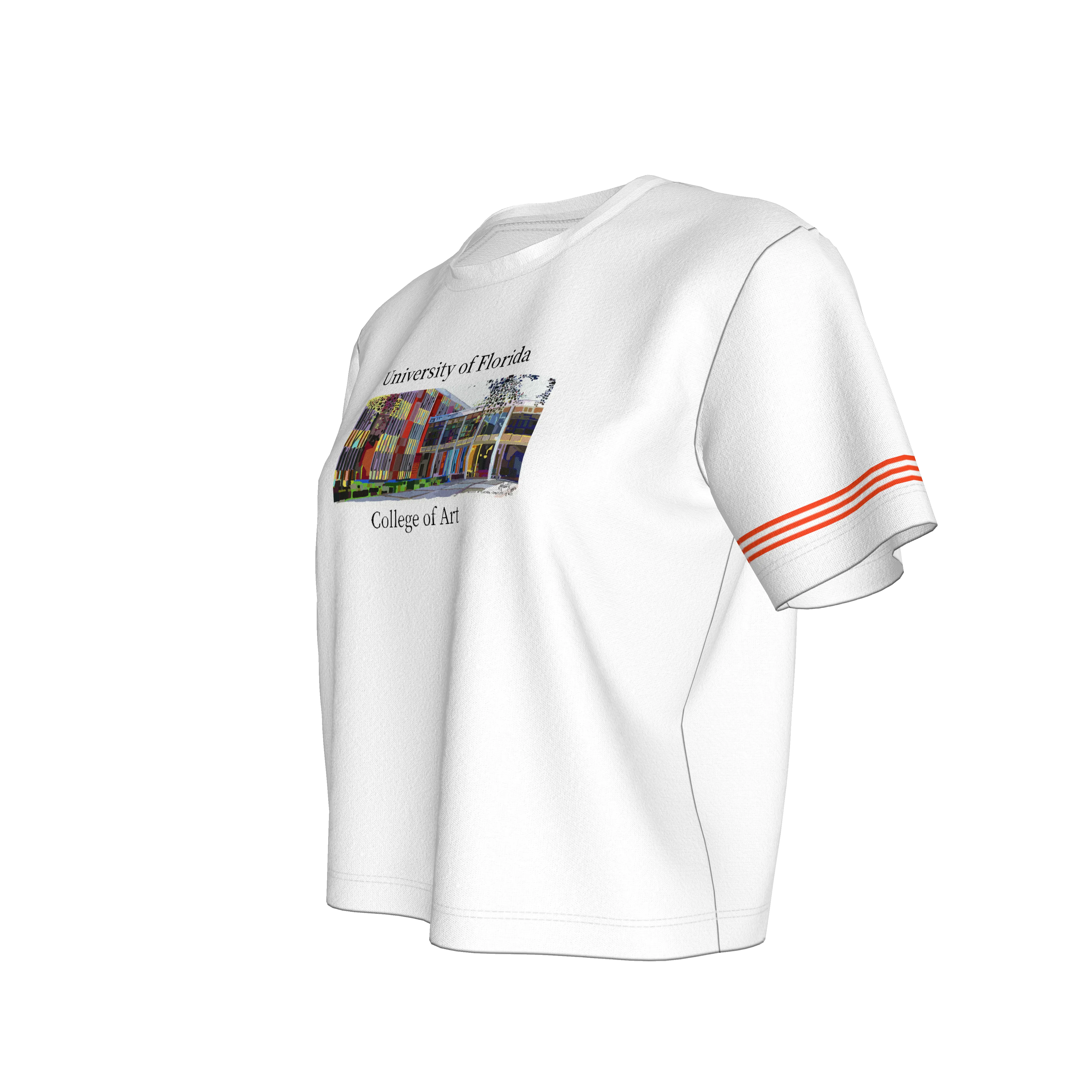 UF College of Art Women’s Premium Cropped T-Shirt