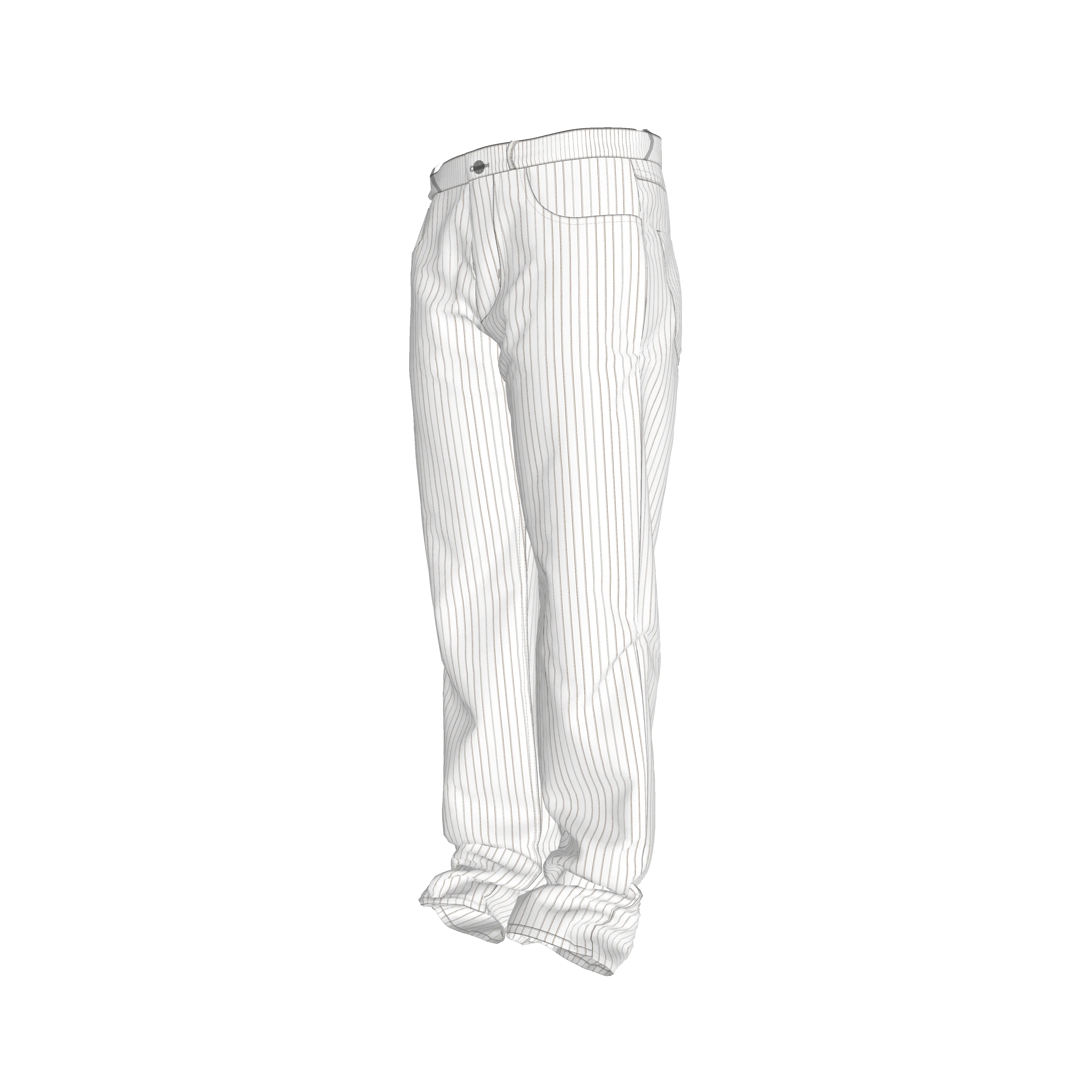 Brown on White Pinstriped Premium Men’s Pants