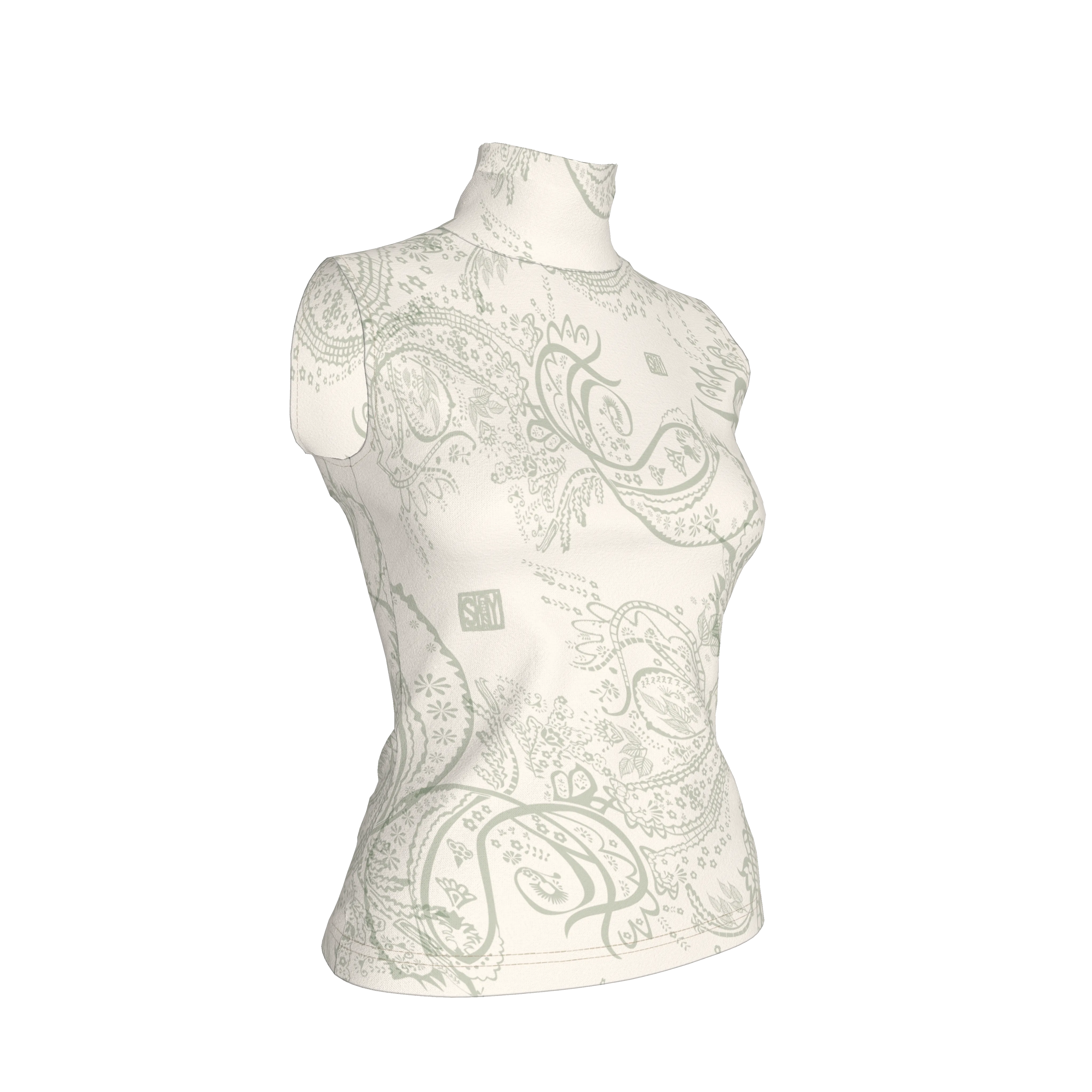 White Morpho Base Women’s Turtleneck