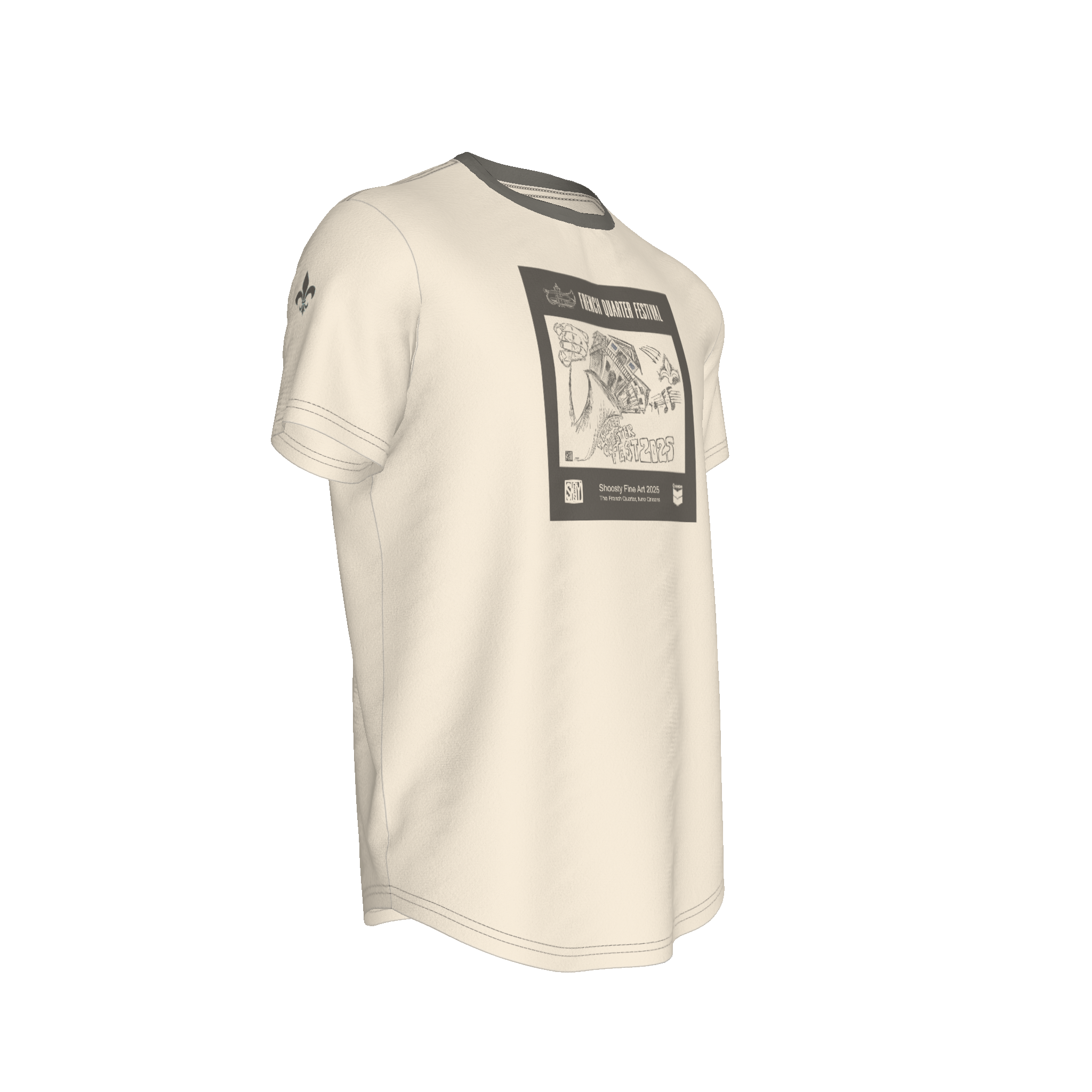 French Quarter Fest 2025 T-Shirt – Fitted Bamboo Cotton Jersey