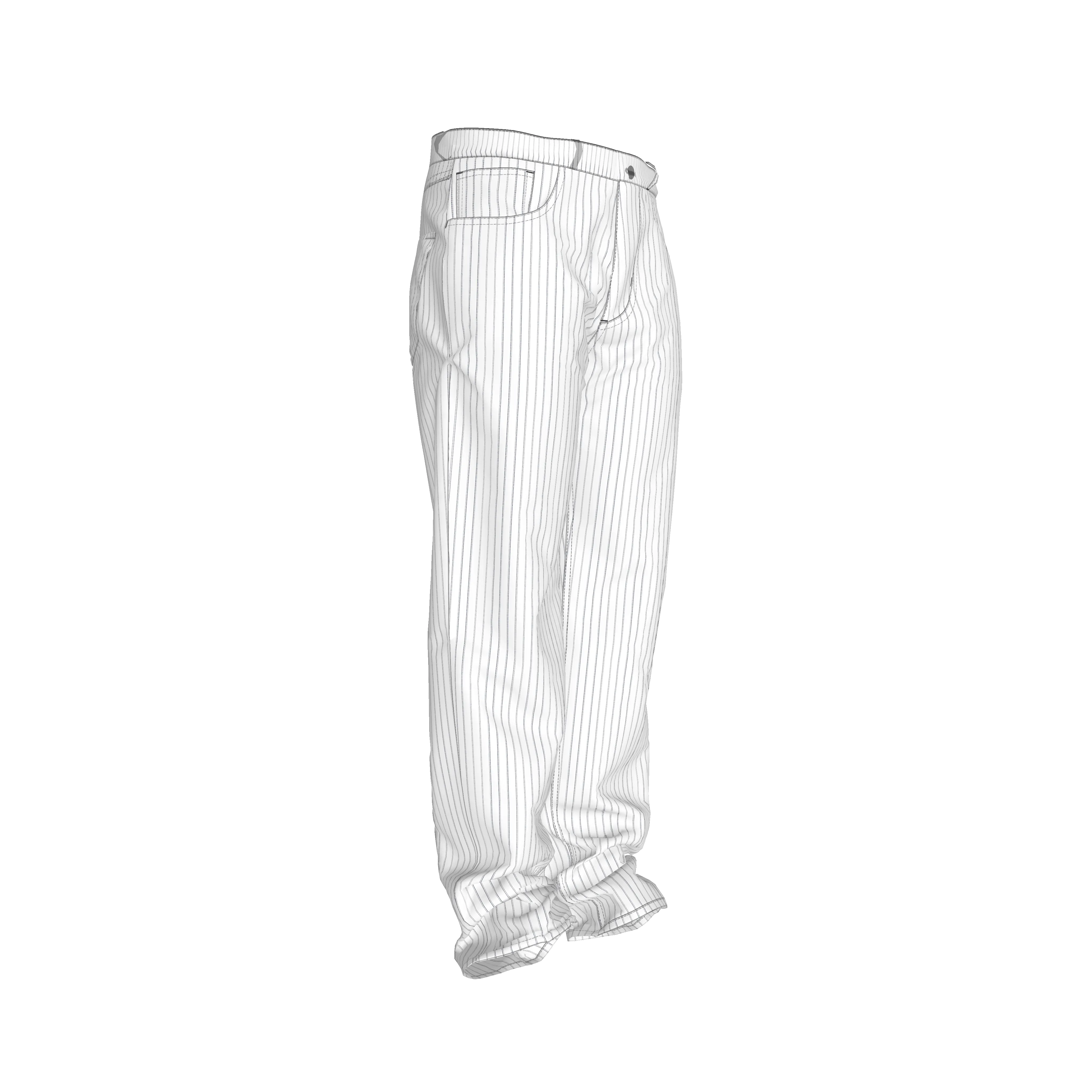 Blue on White Pinstriped Premium Men’s Pants