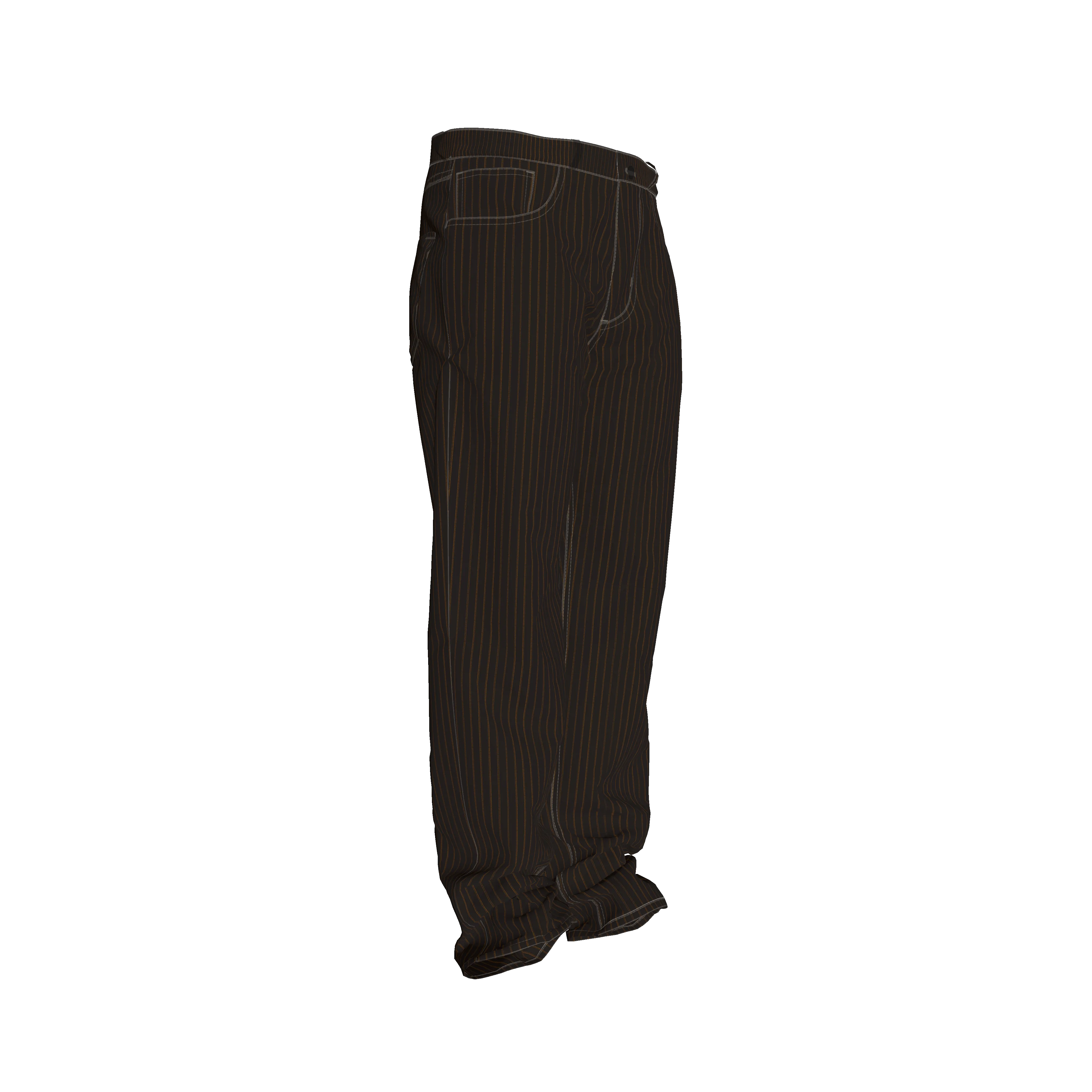 Brown Pinstriped on Black Premium Men’s Pant’s