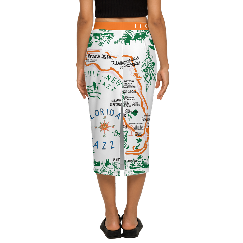 Florida Jazz Women’s Back Split Pencil Skirt
