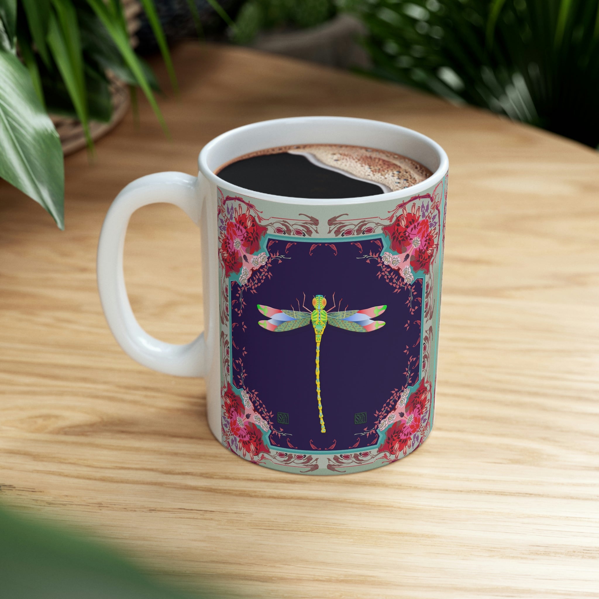 Dragonfly Ceramic Mug 11oz
