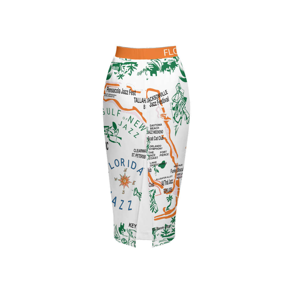Florida Jazz Women’s Back Split Pencil Skirt